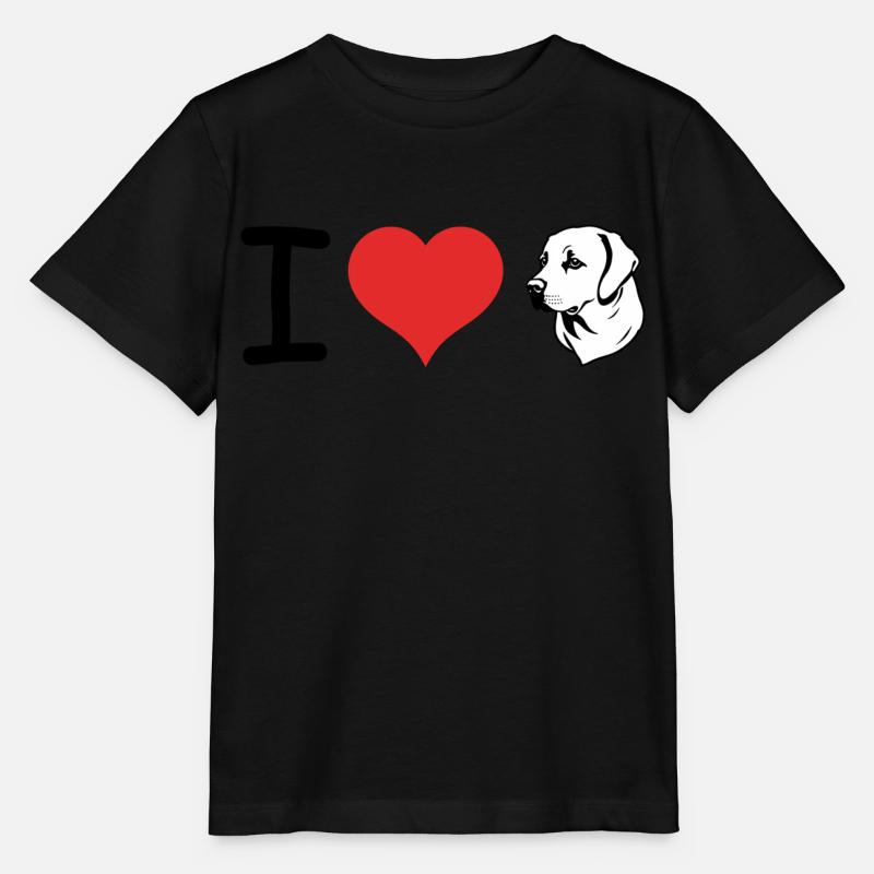 J’adore Labrador Retriever - Pet Design - T-shirt bio MINI CREATOR Stanley/Stella Enfant - noir