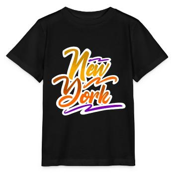 New York - T-shirt bio MINI CREATOR Stanley/Stella Enfant - noir - Devant - Mikhail (115cm)