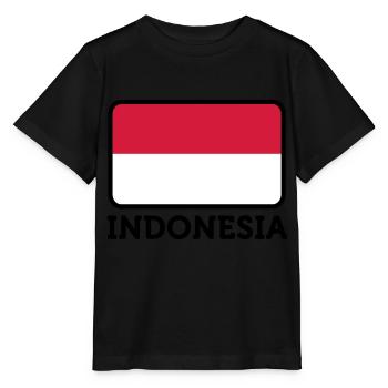 Drapeau national de l Indonésie - T-shirt bio MINI CREATOR Stanley/Stella Enfant - noir - Devant - Mikhail (115cm)