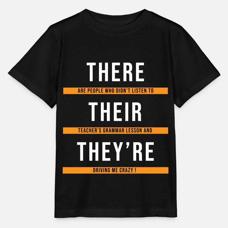 Lehrer Grammatik Englisch - Stanley/Stella Kinder T-Shirt MINI CREATOR  - Schwarz