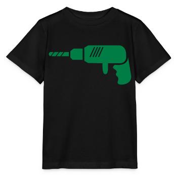 bohrmaschine_001 - Stanley/Stella Kinder T-Shirt MINI CREATOR  - Schwarz - Vorne - Mikhail (115cm)