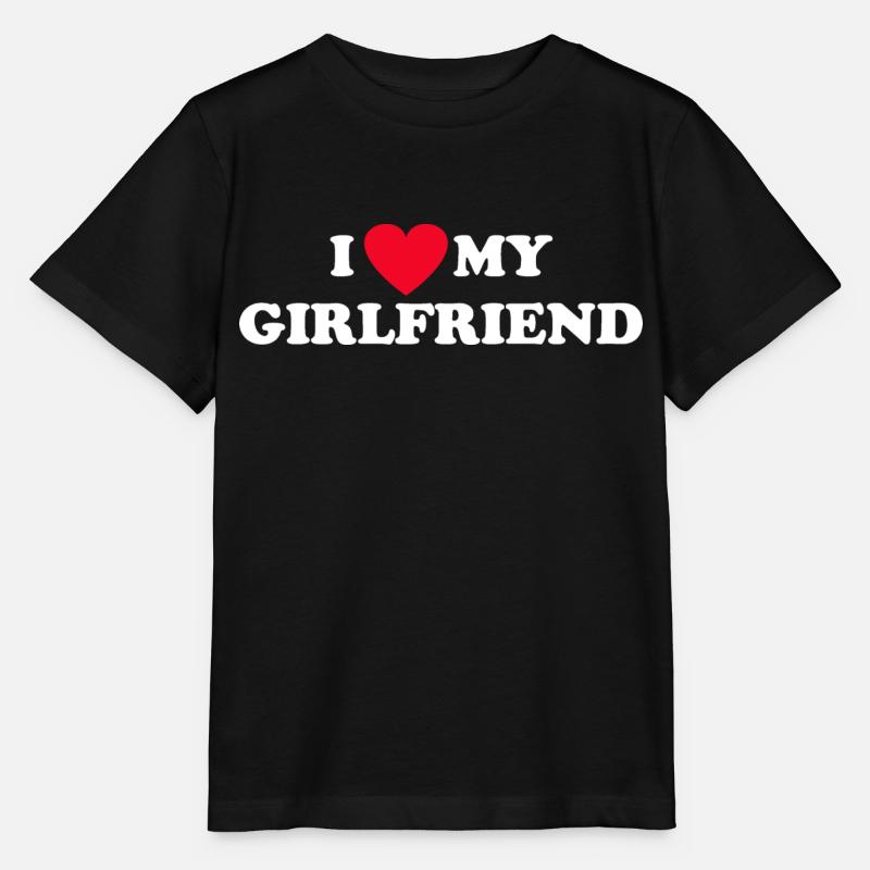 J’aime ma petite amie - T-shirt bio MINI CREATOR Stanley/Stella Enfant - noir