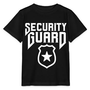 Security officer Security security guard - Stanley/Stella MINI CREATOR Kids’ T-Shirt - black - Front - Mikhail (115cm)
