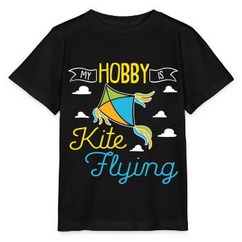 Cerfs-volants volants Cerf-volant Voler en automne - T-shirt bio MINI CREATOR Stanley/Stella Enfant - noir - Devant - Mikhail (115cm)