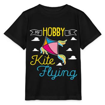 Cerfs-volants volants Cerf-volant Voler en automne - T-shirt bio MINI CREATOR Stanley/Stella Enfant - noir - Devant - Mikhail (115cm)