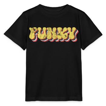 Rétro funky - T-shirt bio MINI CREATOR Stanley/Stella Enfant - noir - Devant - Mikhail (115cm)