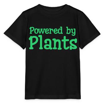 Powered by plants - Stanley/Stella MINI CREATOR Kids’ T-Shirt - black - Front - Mikhail (115cm)