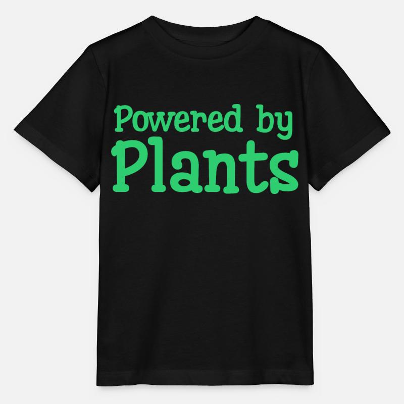 Powered by plants - Stanley/Stella MINI CREATOR Kids’ T-Shirt - black