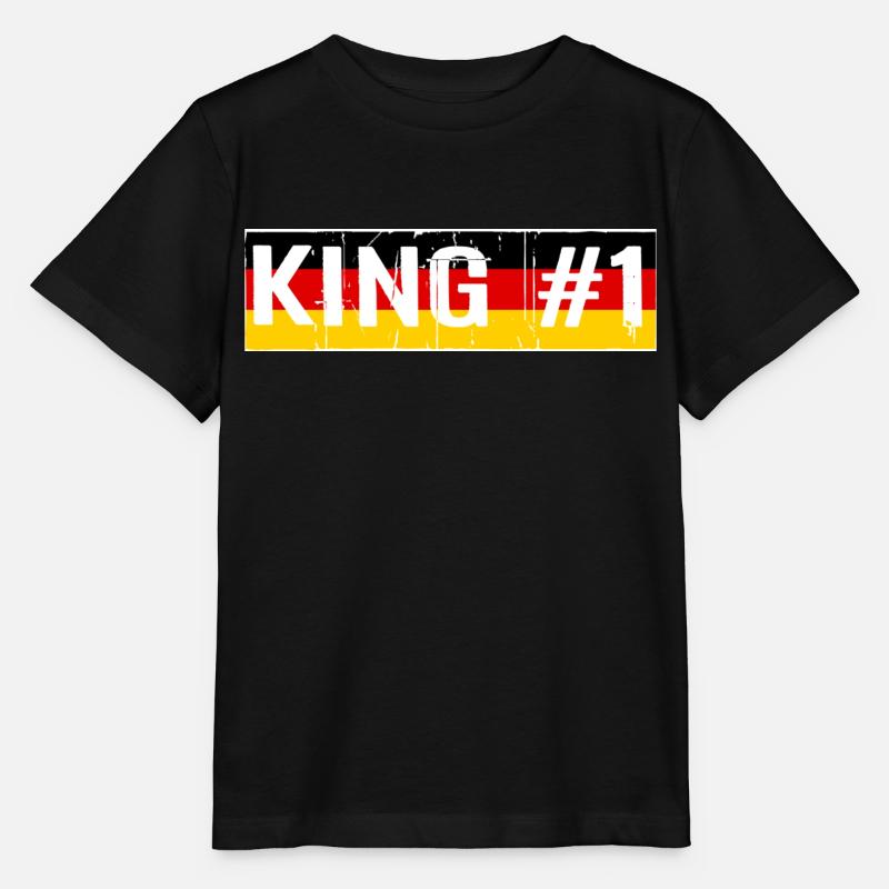 ROI #1 KÖNIG - T-shirt bio MINI CREATOR Stanley/Stella Enfant - noir