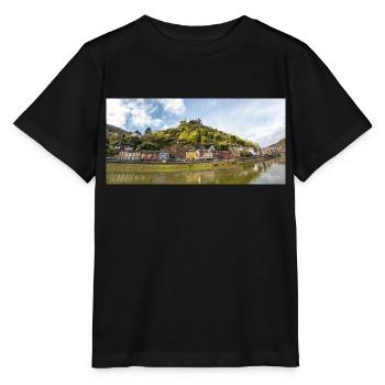 Forteresse de Reichsburg (Reichsburg) Cochem Rhénanie - T-shirt bio MINI CREATOR Stanley/Stella Enfant - noir - Devant - Mikhail (115cm)