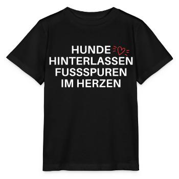 Hundespruch Hundeliebe - Stanley/Stella Kinder T-Shirt MINI CREATOR  - Schwarz - Vorne - Mikhail (115cm)