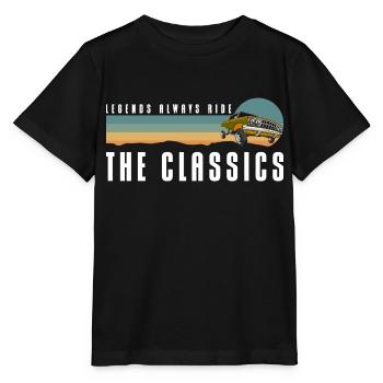 Voiture Voiture Ancienne Voiture Voiture de Sport - T-shirt bio MINI CREATOR Stanley/Stella Enfant - noir - Devant - Mikhail (115cm)