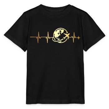 Heartbeat Journey - Stanley/Stella MINI CREATOR Kids’ T-Shirt - black - Front - Mikhail (115cm)