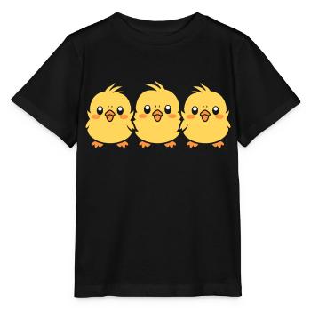 poussin - T-shirt bio MINI CREATOR Stanley/Stella Enfant - noir - Devant - Mikhail (115cm)