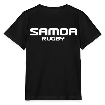 Samoa Rugby - Logo - Polynesia - South Seas - Stanley/Stella MINI CREATOR Kids’ T-Shirt - black - Front - Mikhail (115cm)