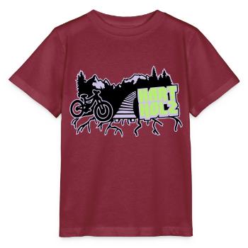 HARTHOLZ Freeride - Stanley/Stella Kinder T-Shirt MINI CREATOR  - Burgunderrot - Vorne - Kain (125cm)