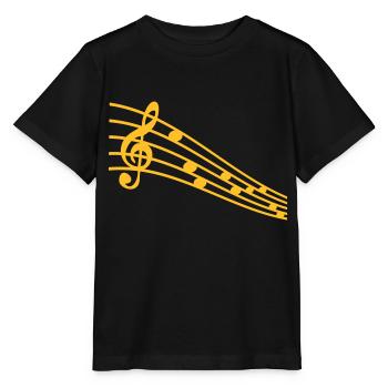 music - Stanley/Stella MINI CREATOR Kids’ T-Shirt - black - Front - Mikhail (115cm)