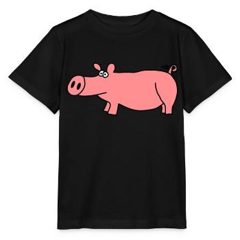 Cochon - T-shirt bio MINI CREATOR Stanley/Stella Enfant - noir - Devant - Mikhail (115cm)