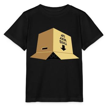Une boîte déplacer - T-shirt bio MINI CREATOR Stanley/Stella Enfant - noir - Devant - Mikhail (115cm)