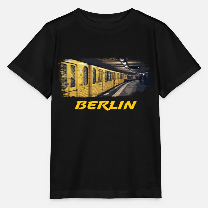 Berlin U Bahn - Souvenir - Stanley/Stella Kinder T-Shirt MINI CREATOR  - Schwarz