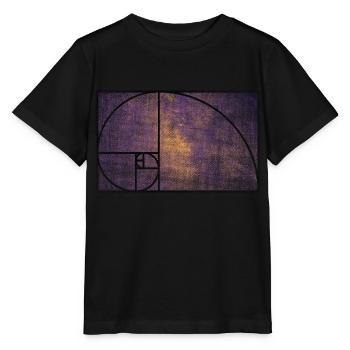 fibonacci Pyramides Gizeh Mathématiques Géométrie - T-shirt bio MINI CREATOR Stanley/Stella Enfant - noir - Devant - Mikhail (115cm)