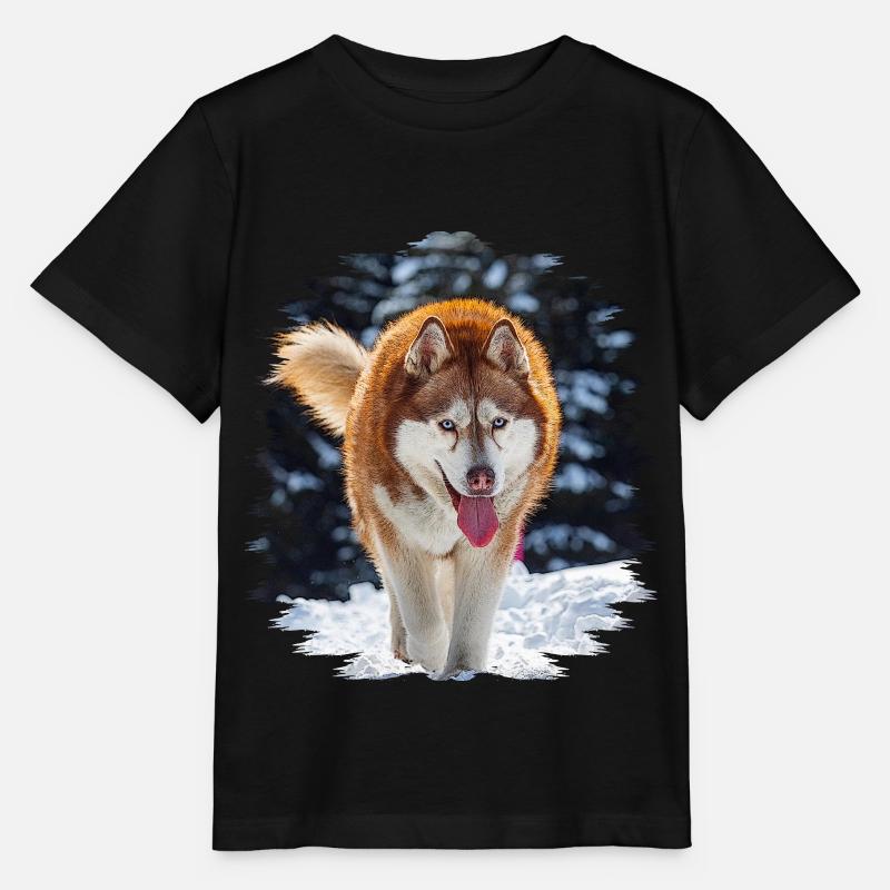 Husky - Stanley/Stella MINI CREATOR Kids’ T-Shirt - black