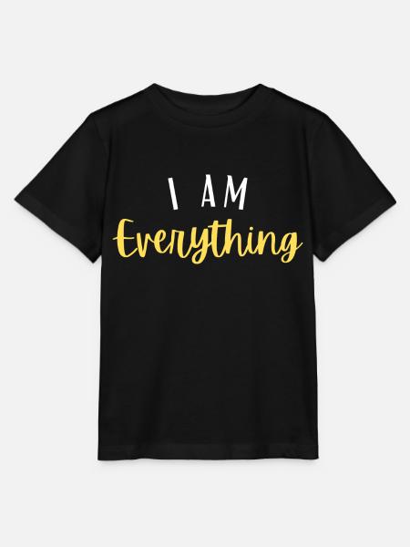 I AM EVERYTHING - Stanley/Stella Kinder T-Shirt MINI CREATOR - Schwarz