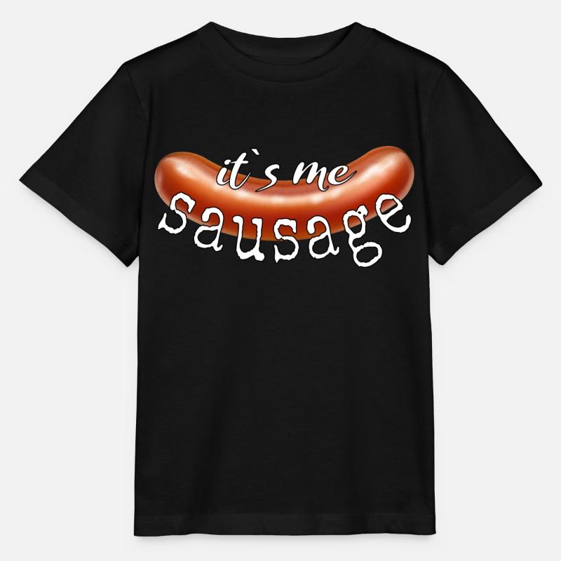its me sausage Ist mir wurst Egal lustig Geschenk - Stanley/Stella Kinder T-Shirt MINI CREATOR - Schwarz