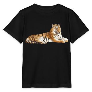 tiger - Stanley/Stella MINI CREATOR Kids’ T-Shirt - black - Front - Mikhail (115cm)