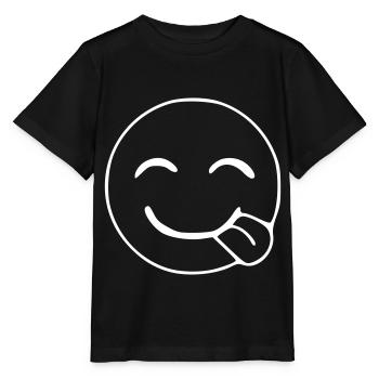 Emoji Hunger Skizze weiß - Stanley/Stella Kinder T-Shirt MINI CREATOR  - Schwarz - Vorne - Mikhail (115cm)