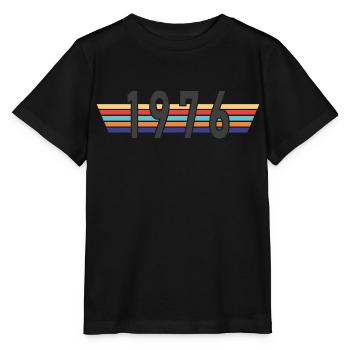 Jahr 1976 - Stanley/Stella Kinder T-Shirt MINI CREATOR  - Schwarz - Vorne - Mikhail (115cm)