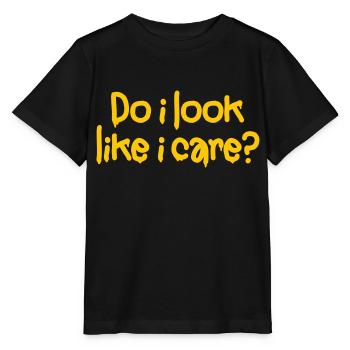 Do i look like i care? No interest! No thank you! - Stanley/Stella MINI CREATOR Kids’ T-Shirt - black - Front - Mikhail (115cm)