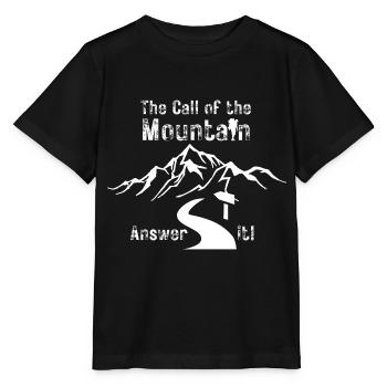 The Call of the Mountain - Stanley/Stella MINI CREATOR Kids’ T-Shirt - black - Front - Mikhail (115cm)