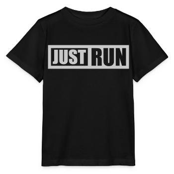 Conception de Runner Just Run - T-shirt bio MINI CREATOR Stanley/Stella Enfant - noir - Devant - Mikhail (115cm)