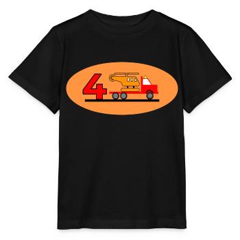Truck - Stanley/Stella Kinder T-Shirt MINI CREATOR  - Schwarz - Vorne - Mikhail (115cm)