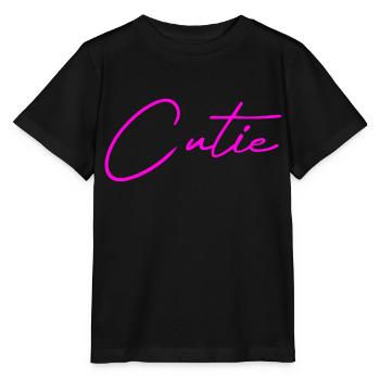Cutie pink - Stanley/Stella Kinder T-Shirt MINI CREATOR  - Schwarz - Vorne - Mikhail (115cm)