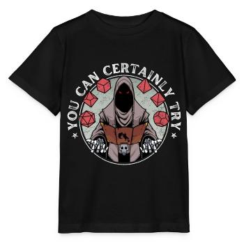 Dragon Jeux de rôle RPG - Tu peux essayer ! - T-shirt bio MINI CREATOR Stanley/Stella Enfant - noir - Devant - Mikhail (115cm)
