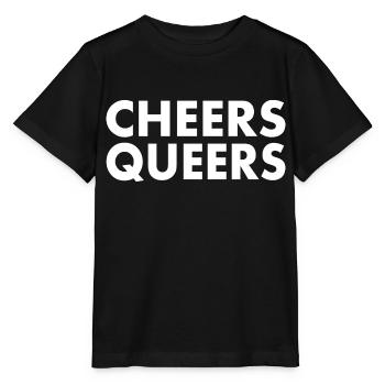 Cheers queers - T-shirt bio MINI CREATOR Stanley/Stella Enfant - noir - Devant - Mikhail (115cm)