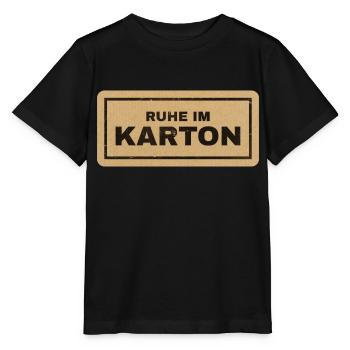 Ruhe im Karton - Stanley/Stella Kinder T-Shirt MINI CREATOR  - Schwarz - Vorne - Mikhail (115cm)