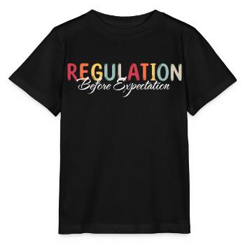 Regulation before expectation - Stanley/Stella MINI CREATOR Kids’ T-Shirt - black - Front - Mikhail (115cm)