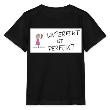 Unperfekt ist Perfekt - Stanley/Stella Kinder T-Shirt MINI CREATOR  - Schwarz - Vorne - Mikhail (115cm)