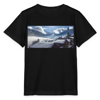 Winter Panorama - Stanley/Stella Kinder T-Shirt MINI CREATOR  - Schwarz - Vorne - Mikhail (115cm)