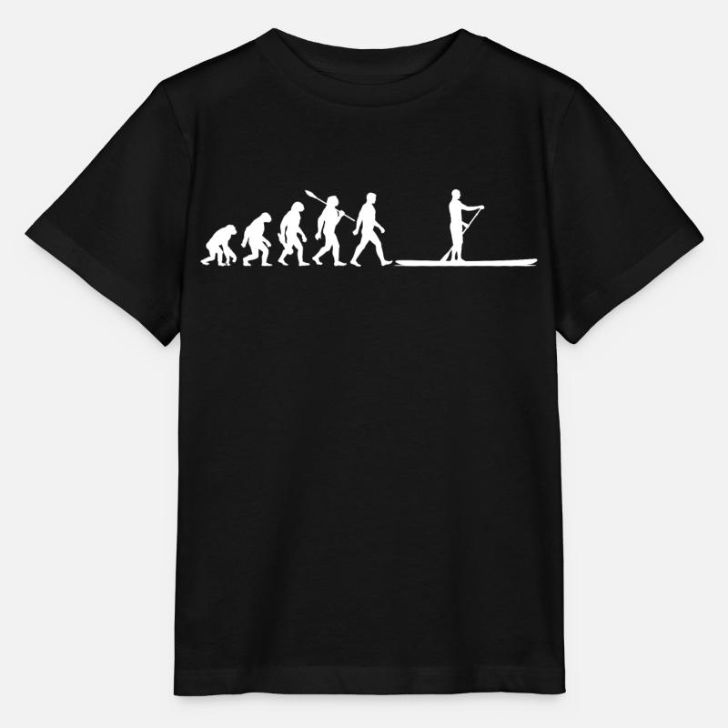 Evolution - SUP - Stand up paddeln - Stanley/Stella Kinder T-Shirt MINI CREATOR  - Schwarz
