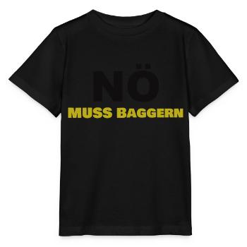 Personne n’a besoin de creuser - T-shirt bio MINI CREATOR Stanley/Stella Enfant - noir - Devant - Mikhail (115cm)