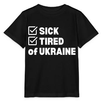 Sick and Tired - Stanley/Stella MINI CREATOR Kids’ T-Shirt - black - Front - Mikhail (115cm)