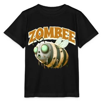 Abeille zombie Zombee - T-shirt bio MINI CREATOR Stanley/Stella Enfant - noir - Devant - Mikhail (115cm)
