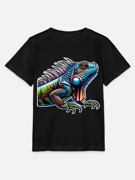 Leguan - Stanley/Stella Kinder T-Shirt MINI CREATOR  - Schwarz