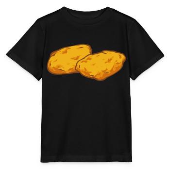 Chicken Nugget Liebhaber Chicken Nuggets - Stanley/Stella Kinder T-Shirt MINI CREATOR  - Schwarz - Vorne - Mikhail (115cm)