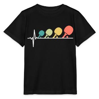 Bordtennis Hjärtslag - T-shirt MINI CREATOR barn från Stanley/Stella - svart - Fram - Mikhail (115cm)
