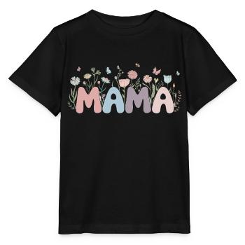Mama - Stanley/Stella Kinder T-Shirt MINI CREATOR  - Schwarz - Vorne - Mikhail (115cm)